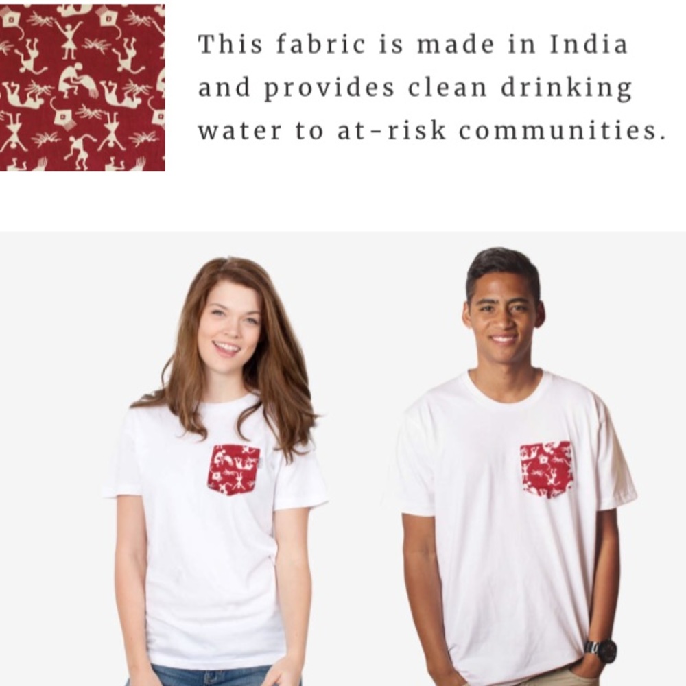 Serengetee India pocket tee